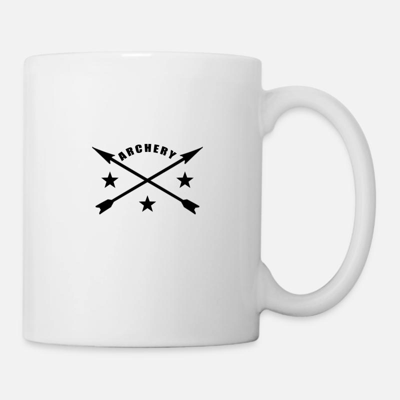 Bogenschießen - Tasse - Weiß