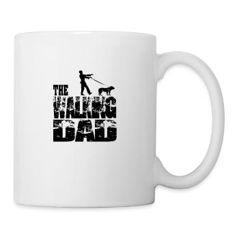 THE WALKING DAD Zombie with dog - Mug - white - Right