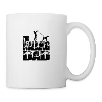 THE WALKING DAD #Zombie with terrier - Mug - white - Right