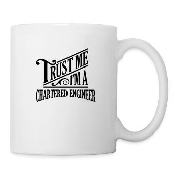 Trust me I'm a chartered engineer pro des - Mug - white - Right