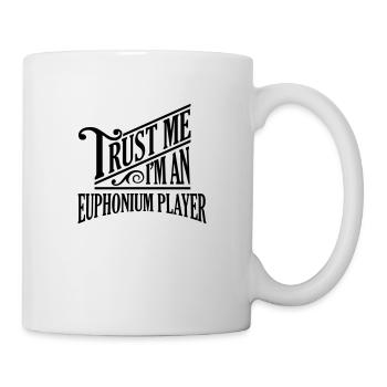 Trust me I'm an euphonium player pro desi - Mug - white - Right