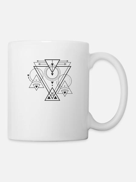 géométrie - Mug blanc - blanc