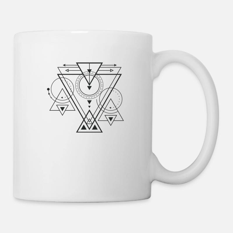géométrie - Mug blanc - blanc
