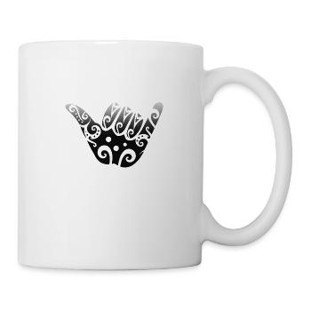 Maori Shaka Sign Black Gift Idea - Mug - white - Right