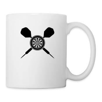 darts design - Tasse - Weiß - Rechts