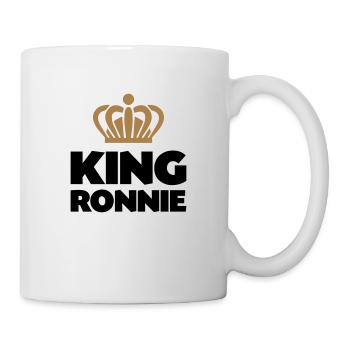 King ronnie name thing crown - Mug - white - Right