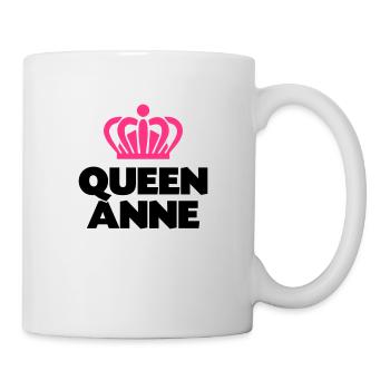 Queen anne name thing crown - Mug - white - Right