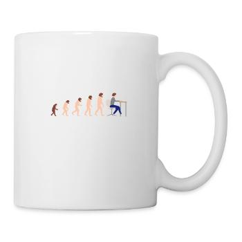 Evolution Entwickler Programmierer Lustiges Gift - Tasse - Weiß - Rechts