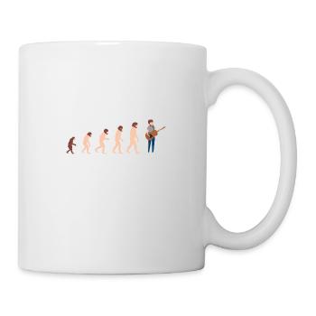 Guitariste Evolution Idée cadeau amusante - Mug blanc - blanc - Droite