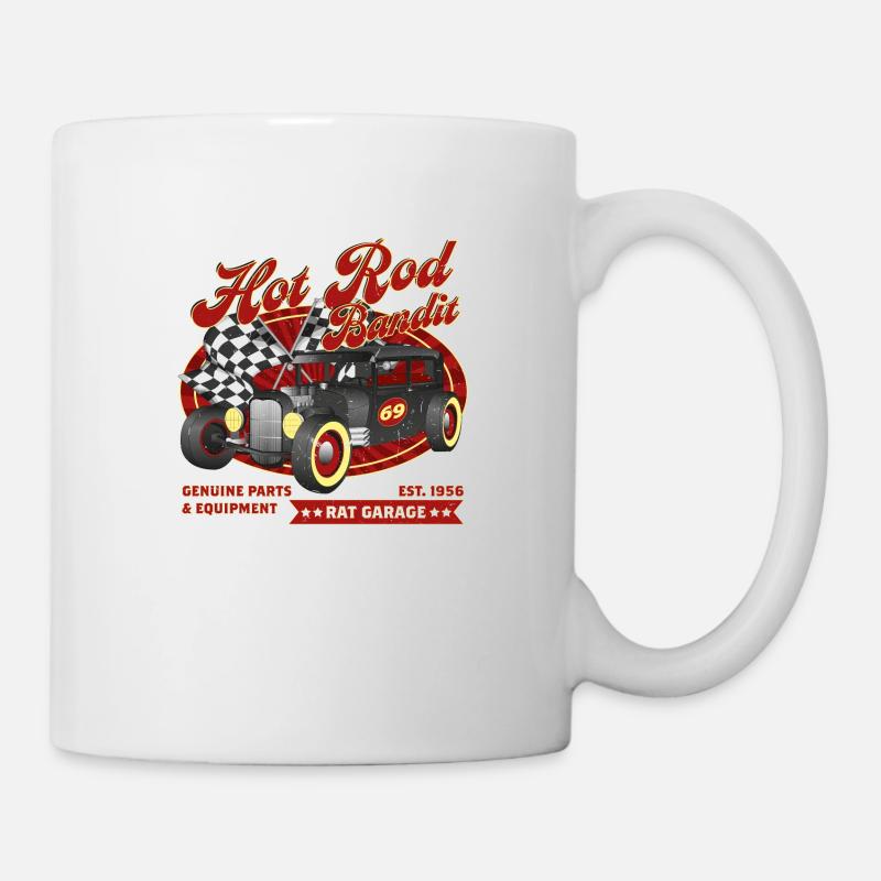 Hot Rod Bandit - Tasse - Weiß
