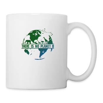 There is no Planet B earth men organic t shirt - Mug - white - Right