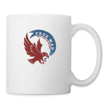 Freier Mann Frei Wie Ein Adler - Tasse - Weiß - Rechts