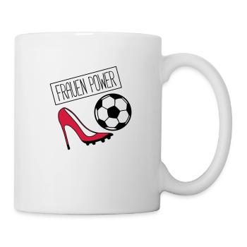 frauen power fussball - Tasse - Weiß - Rechts
