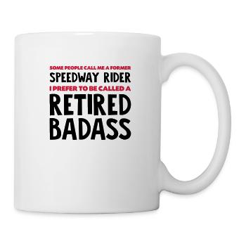 Former speedway rider retired badass - Mug - white - Right