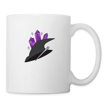 Hexenhut mit Kristallen - Tasse - Weiß - Rechts