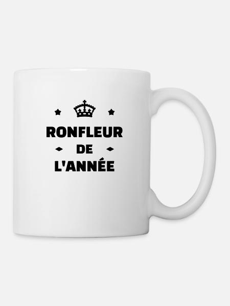 Ronfler / Ronfleur / Ronfleuse / Ronflement - Mug blanc - blanc
