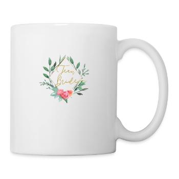 Team Bride 2 Flowers Hexagon - Mug - white - Right