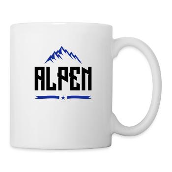 alpen design - Tasse - Weiß - Rechts