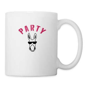 Donkey Party Black and Purple - Tasse - Weiß - Rechts