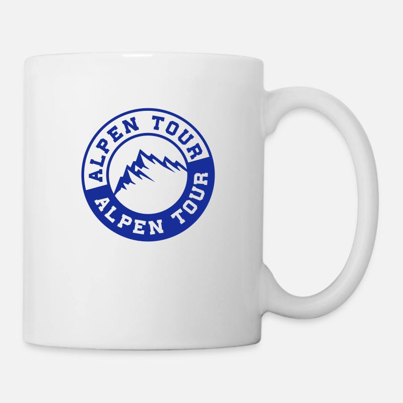 alpen tour - Tasse - Weiß