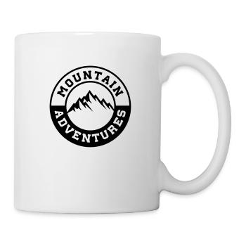 mountain adventures design - Tasse - Weiß - Rechts