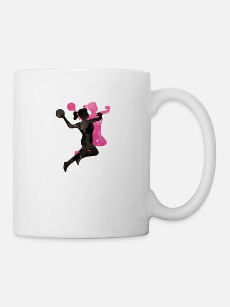handball frauen - Tasse - Weiß