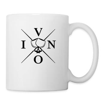vino design symbol - Tasse - Weiß - Rechts