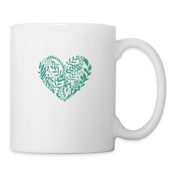 Customizable Heart Green - Mug - white - Right