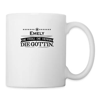 geburtstag legende göttin Emely - Tasse - Weiß - Rechts