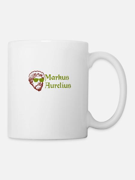 Stoïque Marcus Aurelius stoïcisme drôle cadeau - Mug blanc - blanc