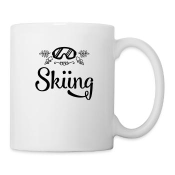 skiing ski - Tasse - Weiß - Rechts