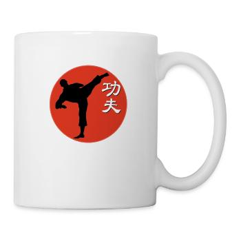 red kungfu fighter - Mug blanc - blanc - Droite