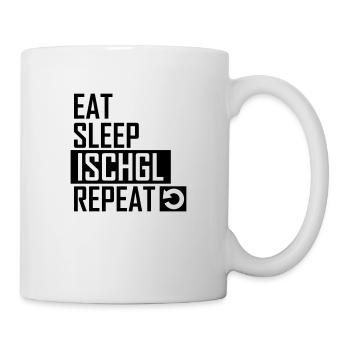 eat sleep ischgl repeat - Tasse - Weiß - Rechts