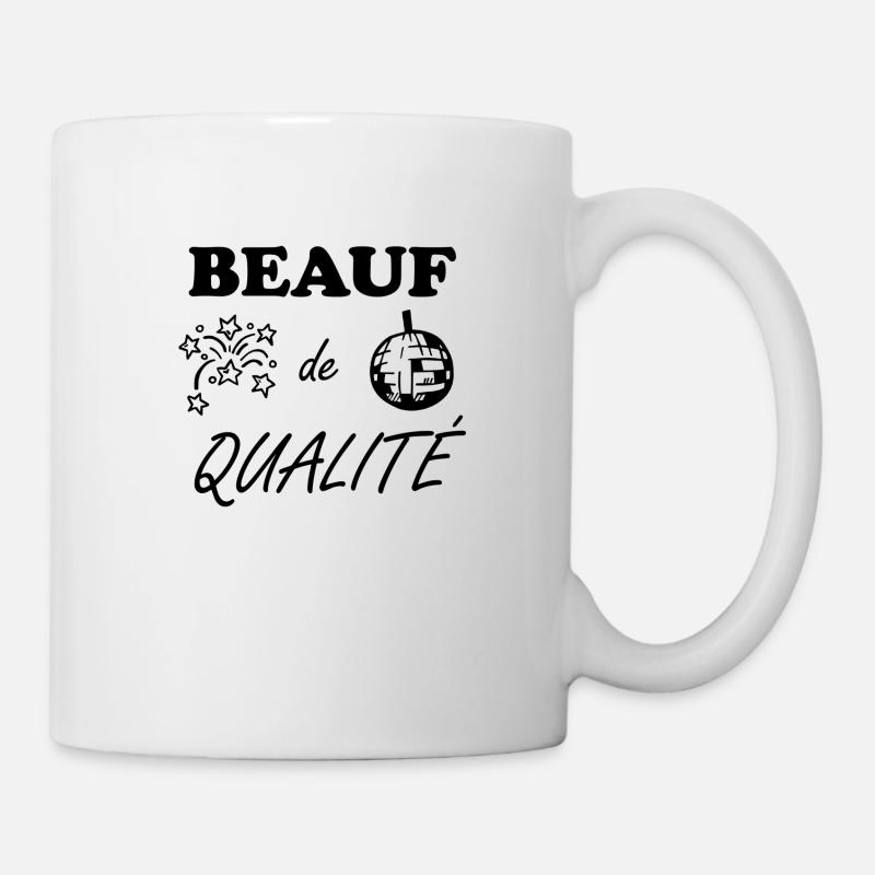 beauf de qualite - Mug blanc - blanc