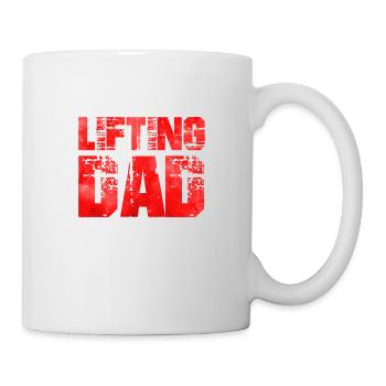 dad lifting - Tasse - Weiß - Rechts