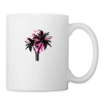 palm pink - Tasse - Weiß - Rechts