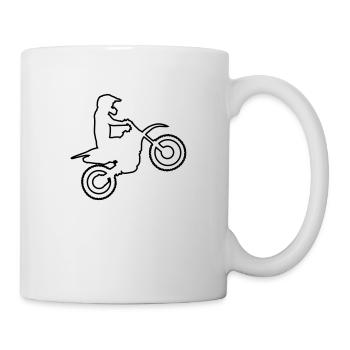 motocross - Mug blanc - blanc - Droite