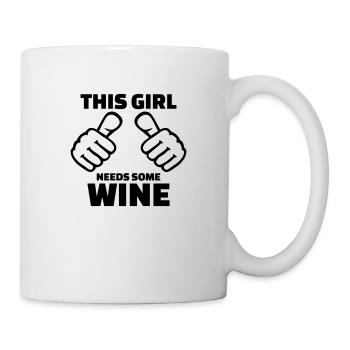 Wein - Tasse - Weiß - Rechts