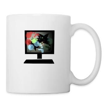 pc coloré - Mug blanc - blanc - Droite
