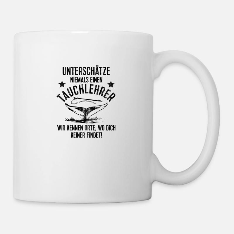 Tauchlehrer - Tasse - Weiß