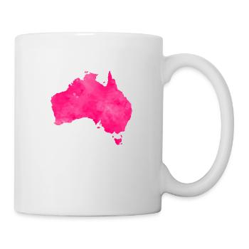 australia pink country - Tasse - Weiß - Rechts