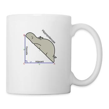 Hypotenuse math humor - Mug - white - Right