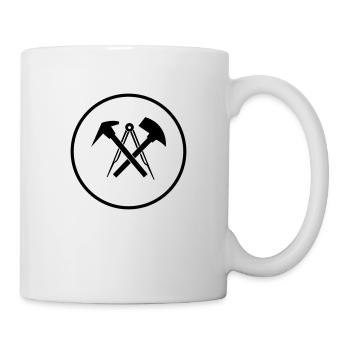 dachdecker_symbol_02 - Tasse - Weiß - Rechts