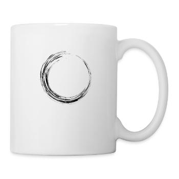 Kreis Schwarz - Tasse - Weiß - Rechts