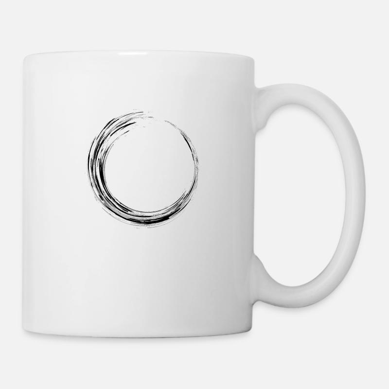 Kreis Schwarz - Tasse - Weiß