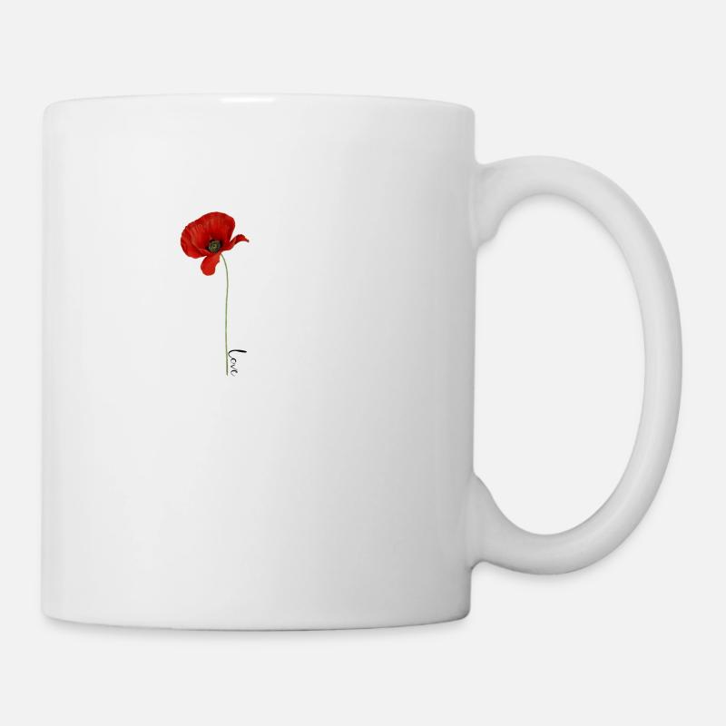 Poppy love - Mug - white