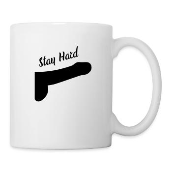 dick stay hard - Tasse - Weiß - Rechts