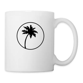 palme - Tasse - Weiß - Rechts