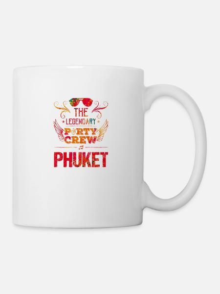 phuket party crew - Tasse - Weiß