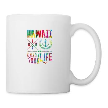 hawaii enjoy colors - Tasse - Weiß - Rechts